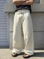 Брюки "BurnBro Double Belt Wide Trousers" — изображение 6