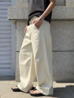 Брюки "BurnBro Double Belt Wide Trousers" — изображение 7