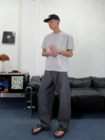 Брюки "BurnBro Drape Wide Trousers" — изображение 7