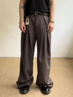 Брюки «Outcast Linen Pleated Wide Trousers» — изображение 6