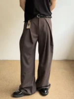 Брюки «Outcast Linen Pleated Wide Trousers» — изображение 7