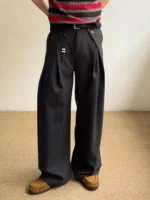 Брюки «Outcast Linen Pleated Wide Trousers» — изображение 9