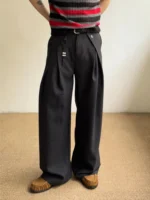 Брюки «Outcast Linen Pleated Wide Trousers» — изображение 2