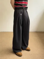 Брюки «Outcast Linen Pleated Wide Trousers» — изображение 4