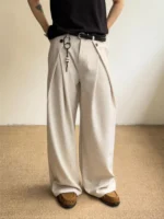 Брюки «Outcast Linen Pleated Wide Trousers» — изображение 5