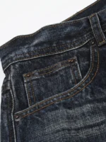 Джинсы "11KN Washed Navy Wide Jeans" — изображение 6