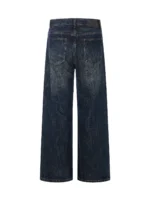 Джинсы "11KN Washed Navy Wide Jeans" — изображение 2
