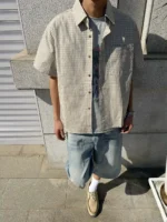 Рубашка "BurnBro Sand Check Shirt" — изображение 2