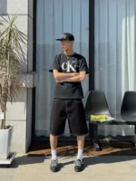Футболка "BurnBro Distressed Parody Logo T-Shirt" — изображение 8