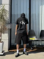 Футболка "BurnBro Distressed Parody Logo T-Shirt" — изображение 9