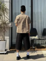 Шорты "BurnBro Double Pleated Culotte Shorts" — изображение 8