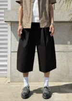 Шорты "BurnBro Double Pleated Culotte Shorts" — изображение 3