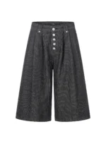 Шорты "BurnBro Five Button Stripe Culotte Shorts" — изображение 9