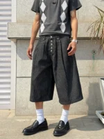 Шорты "BurnBro Five Button Stripe Culotte Shorts" — изображение 2
