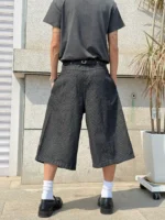 Шорты "BurnBro Five Button Stripe Culotte Shorts" — изображение 3