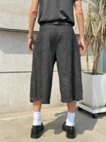 Шорты "BurnBro Five Button Stripe Culotte Shorts" — изображение 5
