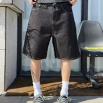Шорты "BurnBro Washed Denim Wide Shorts"