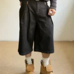 Шорты «Outcast Raw Pleated Denim Shorts»