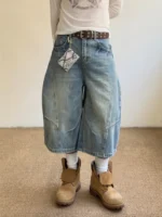 Шорты «Outcast Washed Scimitar Denim Shorts» — изображение 3