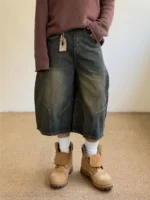 Шорты «Outcast Washed Scimitar Denim Shorts»