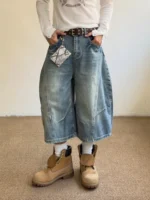 Шорты «Outcast Washed Scimitar Denim Shorts» — изображение 4
