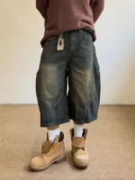 Шорты «Outcast Washed Scimitar Denim Shorts» — изображение 2
