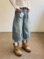 Шорты «Outcast Washed Scimitar Denim Shorts» — изображение 5