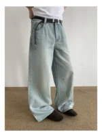 Джинсы "MION Washed Wide Denim Jeans" — изображение 14