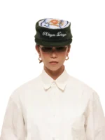 Кепка "6CRAYON Flat Top Rabbit Fur Patchwork Cap" — изображение 5