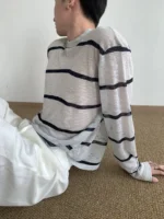 Лонгслив "MION Sheer Stripe Longsleeve" — изображение 2
