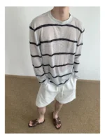 Лонгслив "MION Sheer Stripe Longsleeve" — изображение 10