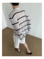 Лонгслив "MION Sheer Stripe Longsleeve" — изображение 12