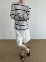 Лонгслив "MION Sheer Stripe Longsleeve" — изображение 5
