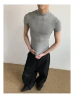 Футболка "MION Mock Neck Fitted Tee" — изображение 8