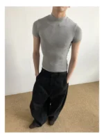Футболка "MION Mock Neck Fitted Tee" — изображение 9