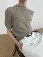 Футболка "MION Openwork Knit T-Shirt"