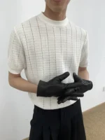 Футболка "MION Openwork Knit T-Shirt" — изображение 3