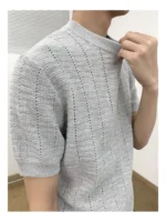 Футболка "MION Openwork Knit T-Shirt" — изображение 13