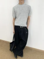 Футболка "MION Openwork Knit T-Shirt" — изображение 5