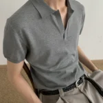 Футболка-поло "MION Open Collar Knit Polo"
