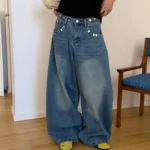 Джинсы «19 Studio Adjustable Wide-Leg Jeans»
