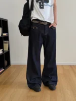Джинсы «19 Studio Horsebit Straight Jeans» — изображение 4