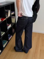 Джинсы «19 Studio Horsebit Straight Jeans» — изображение 6