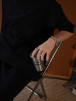 Кольцо «SAZ Studio Brushed Wave Armor Ring»