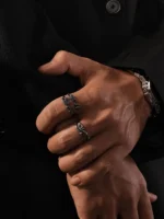 Кольцо «SAZ Studio Vintage Distressed Rose Ring» — изображение 2