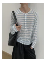Лонгслив «MION Striped Henley Long Sleeve» — изображение 6