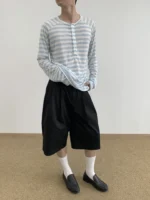 Лонгслив «MION Striped Henley Long Sleeve» — изображение 4