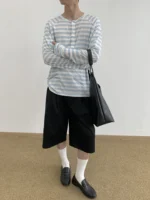 Лонгслив «MION Striped Henley Long Sleeve» — изображение 5
