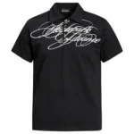 Поло «XJ Studio Vintage Letter Print Polo Shirt»