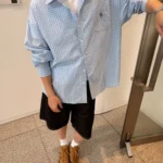 Рубашка «19 Studio Blue Plaid Shirt»